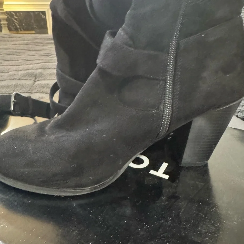 Torrid Black Strappy Heeled Boots - Picture 4 of 4